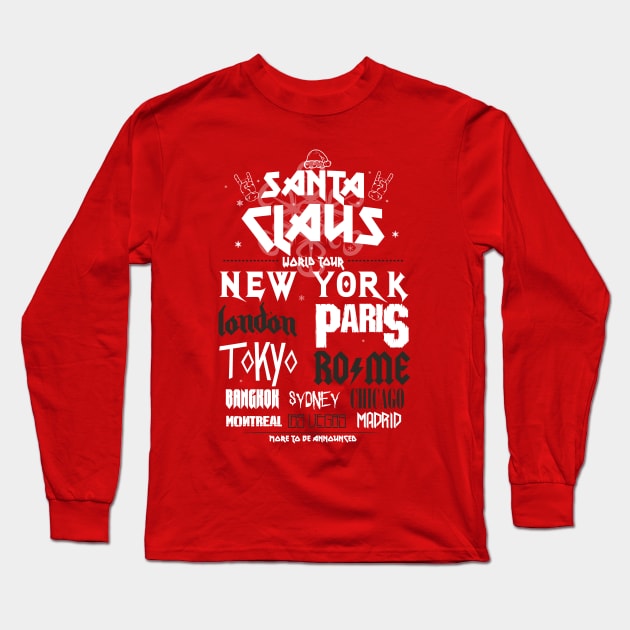 Santa Claus World tour Long Sleeve T-Shirt by Piercek25